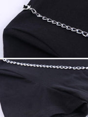 Irregular Chain Short Sleeve T Shirt