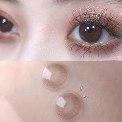 Pink Brown Contact Lenses