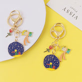 Starry Prince Rose Keychain