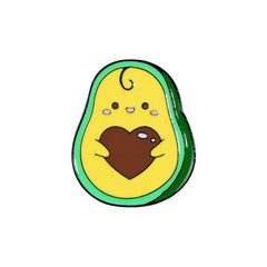 Pins de aguacate de dibujos animados