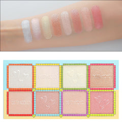 8 Farben Diamond Chick Highlighter Puder