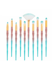 10Pcs/kit Makeup Brushes Rainbow Face Foundation