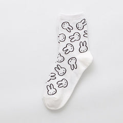 Cartoon Anime Kaninchen Socken