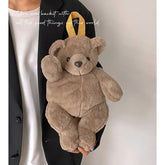 Mochila de oso de peluche de dibujos animados