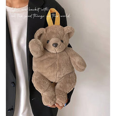 Rucksack mit Cartoon-Plüschbär