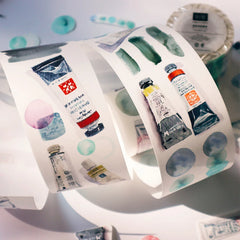 Aquarell Happy Planet Handgemaltes Designband