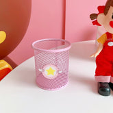 Portalápices rosa dulce y femenino