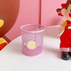 Portalápices rosa dulce y femenino