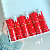 Lindo brillo labial de copo de nieve