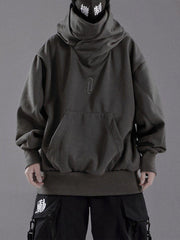 Double Neckline Oversized Hoodie