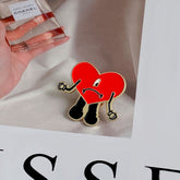 Cartoon süße rote Liebe Bösewicht Pins