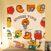 Tapiz de linda chica naranja