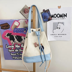 Bolso bandolera con cordón de oso