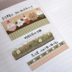 Washi-Klebeband der Milk Green Manor-Serie