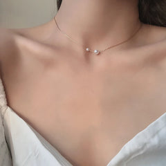 Collar de perlas sencillo