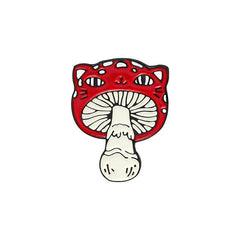 Pines sonrientes de rana hongo