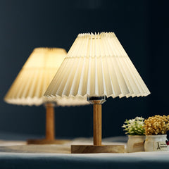 Vintage Plissee Lampe