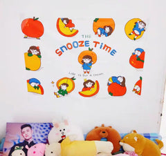 Tapiz de linda chica naranja