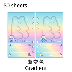 6-Loch-A6-Bärenpapier-Nachfüllung