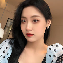 Pendientes de corazón de caramelo de colores