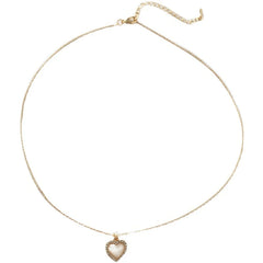 Collar con colgante de corazón amoroso