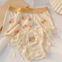 Lindas bragas de pareja de tigres