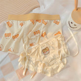 Lindas bragas de pareja de tigres