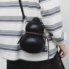 Double-Bubble Sculptural Artistic Crossbody Bag