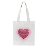 Canvas Heart Tote Bag