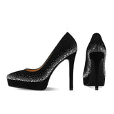 Sheep Suede Pointed To Thin Heels