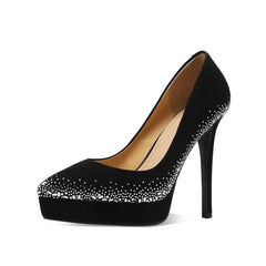 Sheep Suede Pointed To Thin Heels