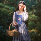 Conjunto de vestido vintage de patchwork cottagecore de Azriel Mossbird Witchy