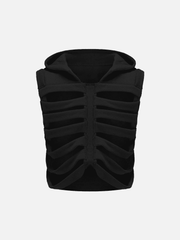 Cutout Hooded Vest