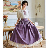 Conjunto de vestido Beatrice de 2 piezas con estilo cottagecore