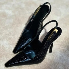 Black Baotou High Heel
