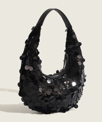 Boutique Black Sequins Party Satchel Bags