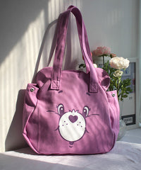 Casual Blue Cartoon Print Large Capacity Satchel Bags SX1027