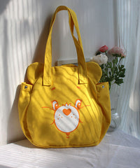 Casual Blue Cartoon Print Large Capacity Satchel Bags SX1027