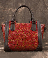 Tote Leather Casual Large Embossed Silver Capacity Calf Handbag