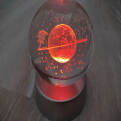 Dreamy Galaxy 3D Planets Lighted Glass Sphere
