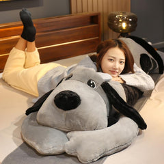 Niedliches Hundekissen, weiches Plüschspielzeug, Puppen, dekorative Kissen für Betten, Umarmung, Reisen, langes Kissen, Rückenlehne, Tierkörperkissen