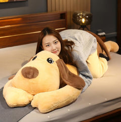 Niedliches Hundekissen, weiches Plüschspielzeug, Puppen, dekorative Kissen für Betten, Umarmung, Reisen, langes Kissen, Rückenlehne, Tierkörperkissen