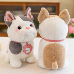 Lindos juguetes de peluche de imitación de cachorro / Muñecas de labrador / Muñecas de bulldog / Regalos de cumpleaños para niños / Adornos de decoración del hogar