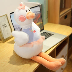 Niedliche Schwan-Plüschtiere Kawaii Flamingo Puppe Gefülltes weiches Tierkissen Ballett Schwan mit Krone Baby Kinder Mädchen Beschwichtigen Geschenk