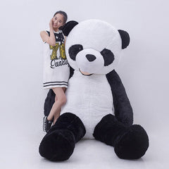 Lindo oso panda gigante sin relleno de piel de 300 cm, muñeco de peluche de concha suave de alta calidad para niños, regalo de cumpleaños