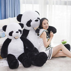 Lindo oso panda gigante sin relleno de piel de 300 cm, muñeco de peluche de concha suave de alta calidad para niños, regalo de cumpleaños