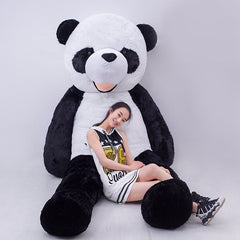 Lindo oso panda gigante sin relleno de piel de 300 cm, muñeco de peluche de concha suave de alta calidad para niños, regalo de cumpleaños