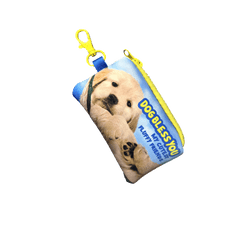 Süßes Portemonnaie mit Welpen-Print, ästhetische Karte, Geldbörse