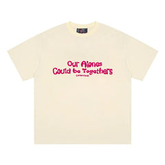 Bonita camiseta con estampado retro estético