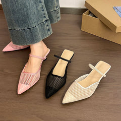 Designer Weave Mesh Women High Heels